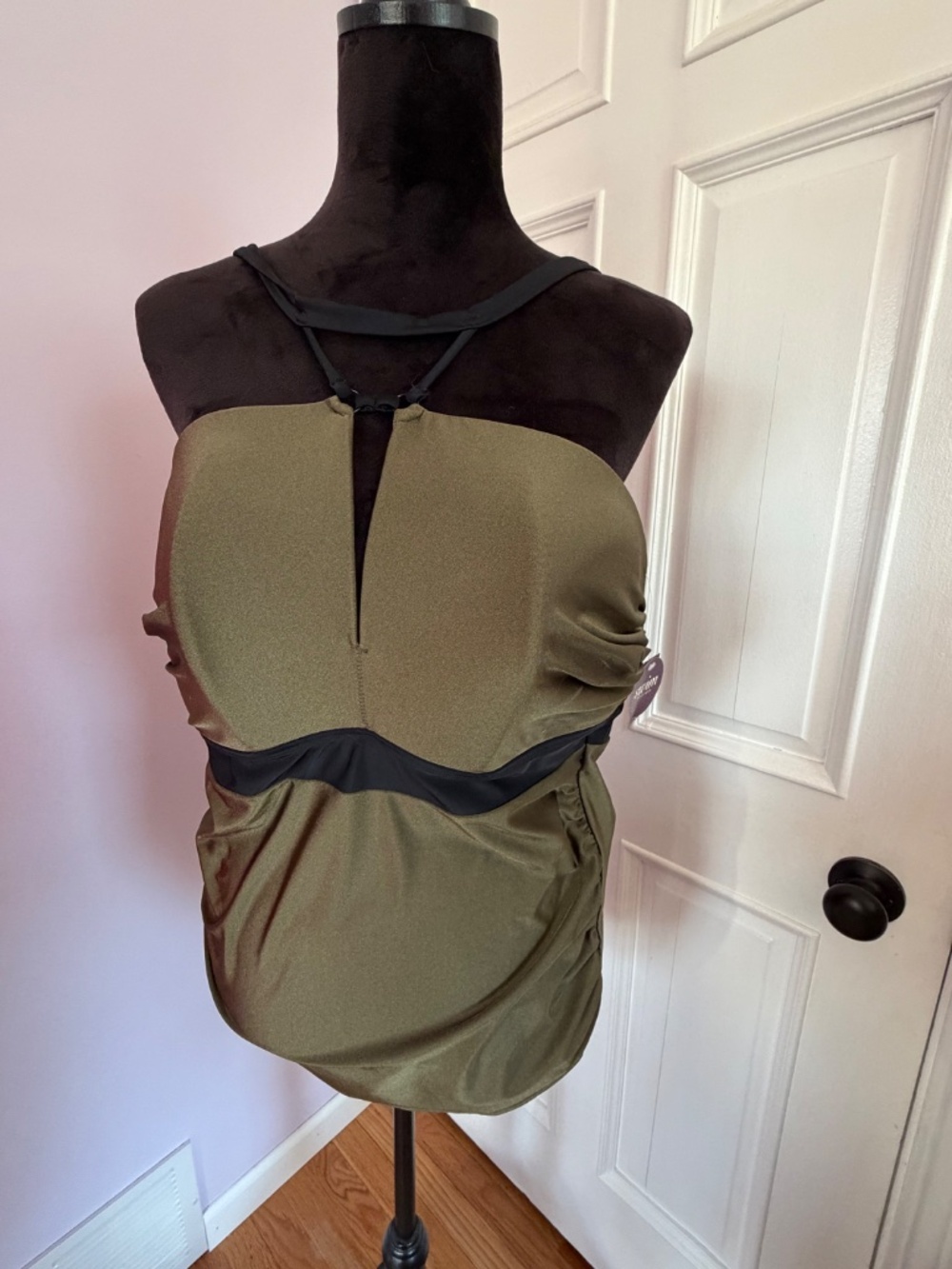 Olive Green Cacique Bathing Suit Tankini